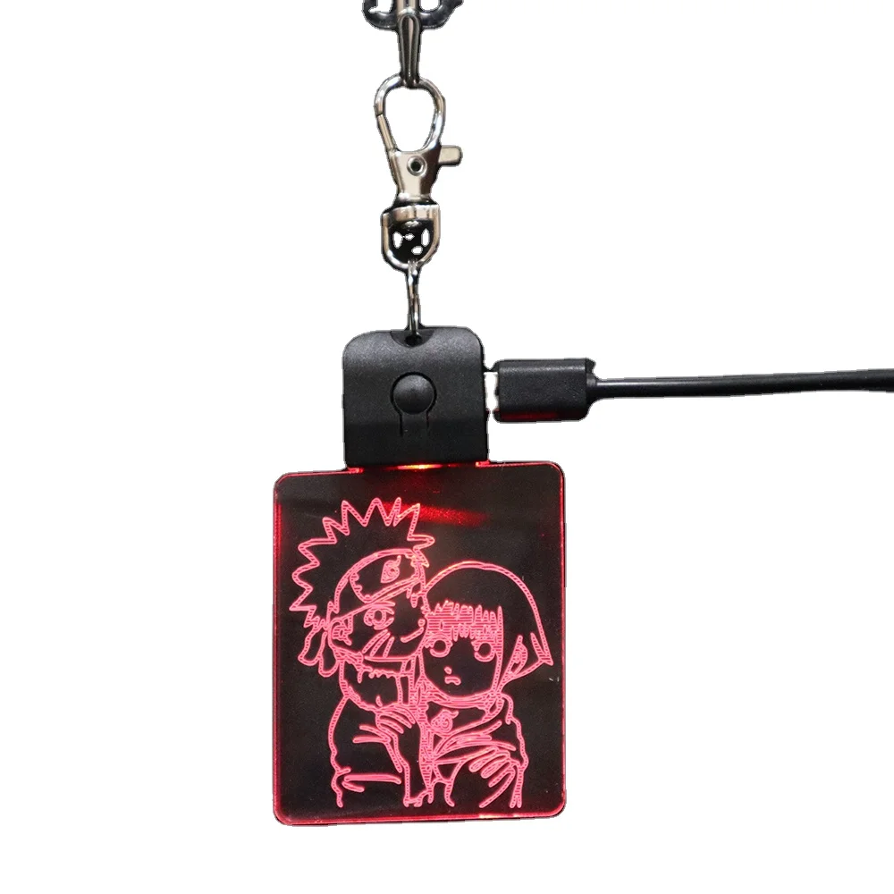 Hot Selling Small Night Lights LED Keychain Lamp With Acrylic Rechargeable Promotional Items