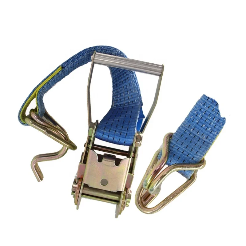 wholesale Retractable Cargo Lashing Belt Ratchet Strap Logo 50mm x 10m Rachet Tie Down Cargo Ratchet Strap