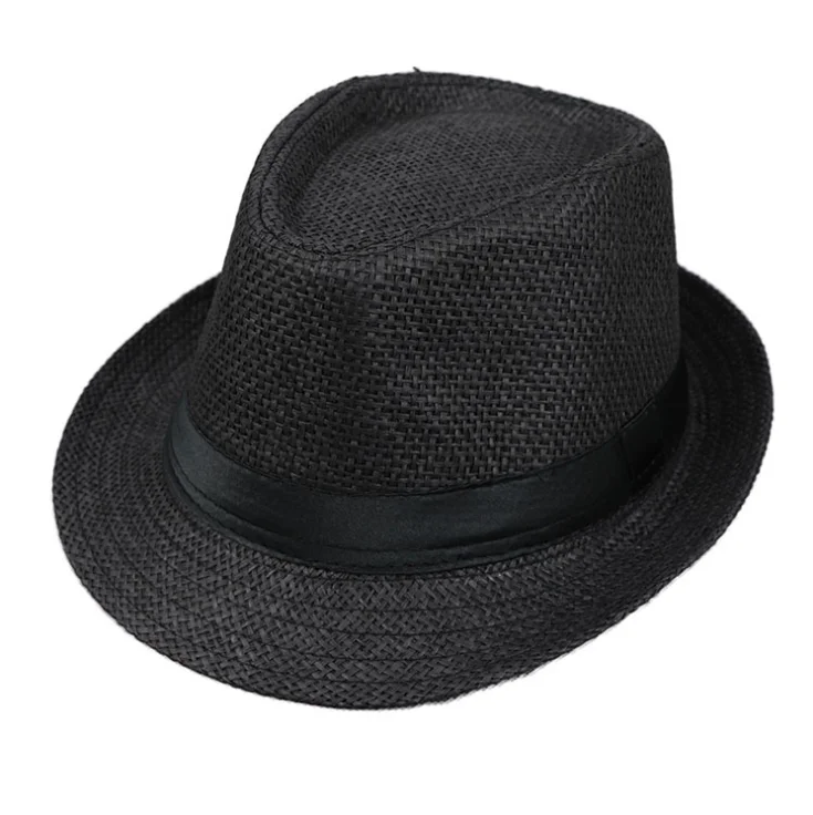 Оптовая продажа YIWU, мужская фетровая соломенная шляпа, летние пляжные соломенные Панамы