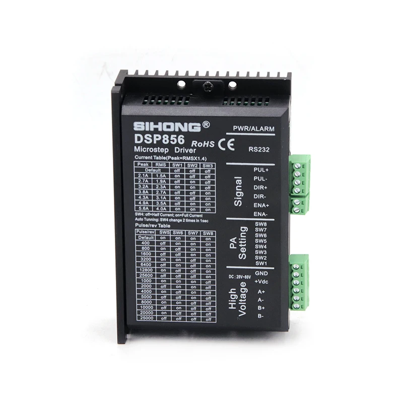 Siheng мотор DSP856 2 Фаза 60VDC драйвер с сертификатом CE для (Национальная ассоциация владельцев электротехнических 23 34 2-фазный шаговый