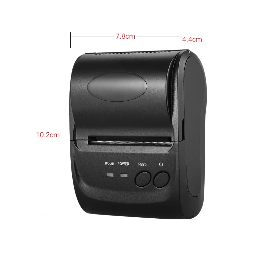 5802 Printer Handy BT Printer 58mm Thermal Receipt POS Printer Mini Portable Size