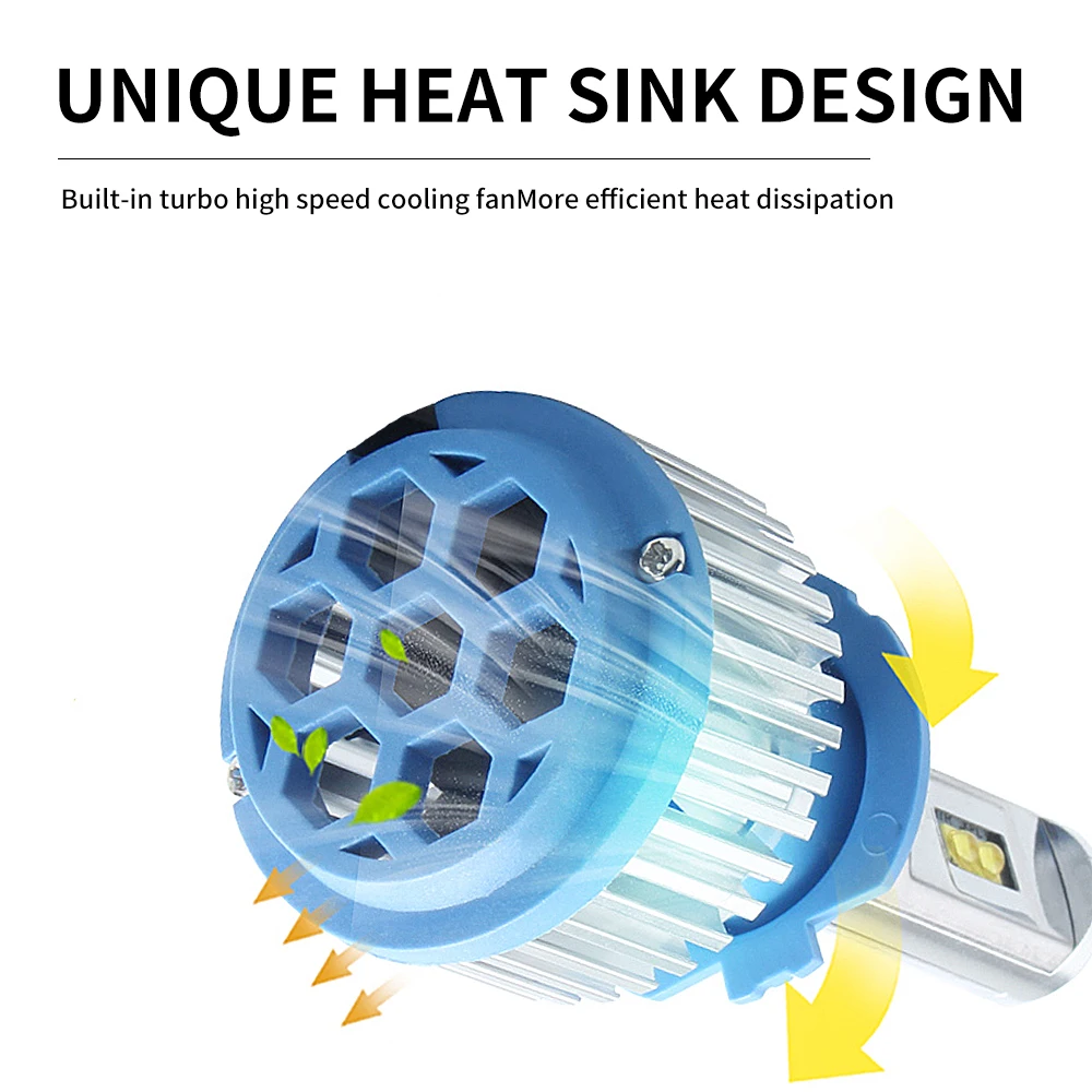 RUTENSE  high power auto lighting system  h11 led headlight laser lens led bulbs T1 auto headlights car lamp on sale