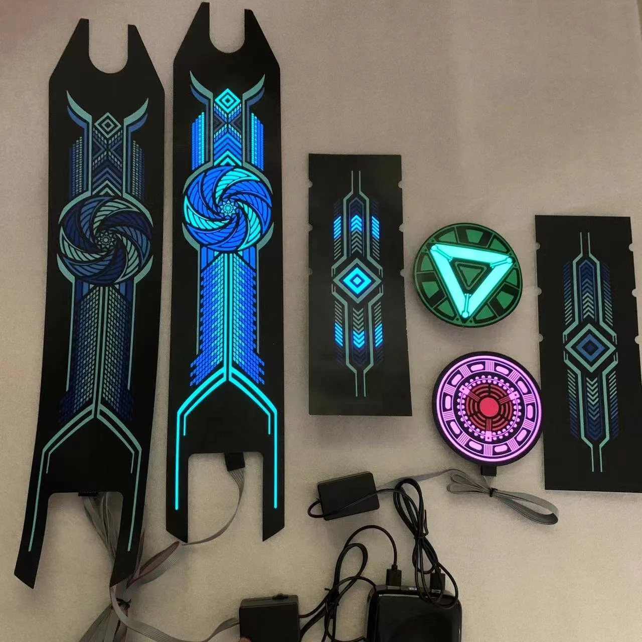 High quality el panel electroluminescent,EL Electric scooter panel,LED glowing scooter