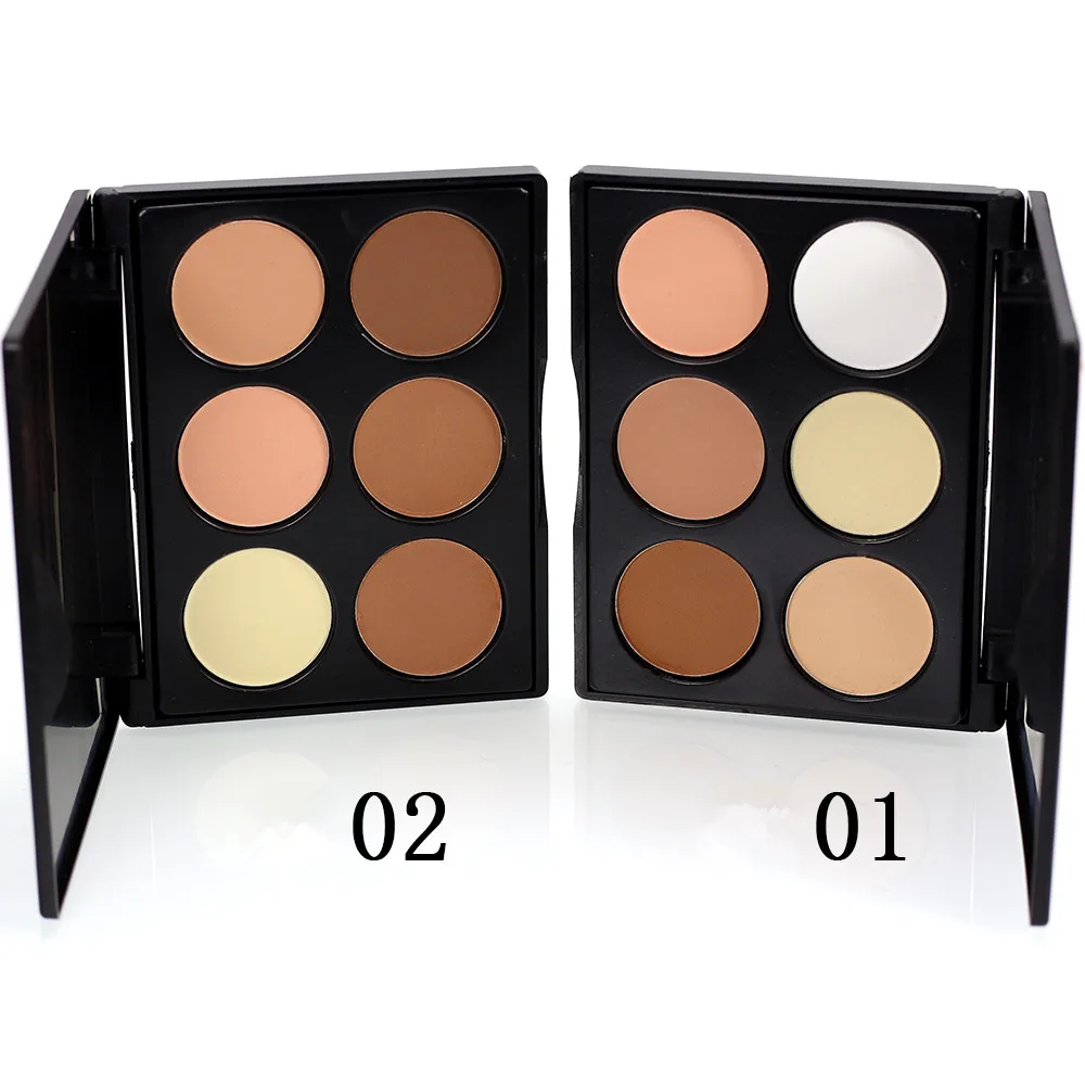 Good Quality Private Label Oem Face Makeup Pressed Powder Hot Selling 6 Colors Face Powder