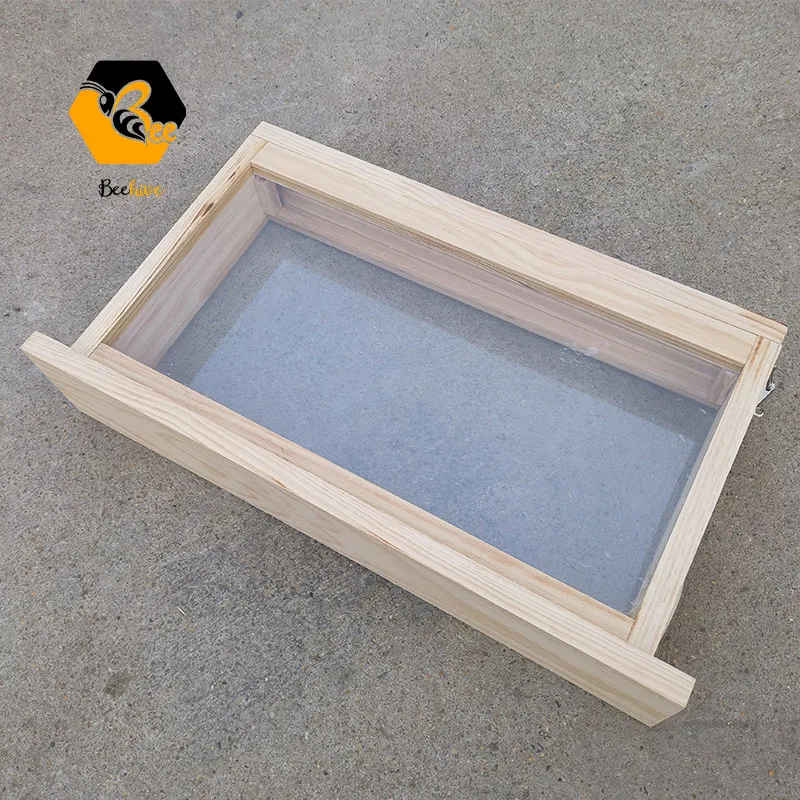 Observation Beehive with Carry Handle Ventilation Holes for Teaching in New Zealand Pine