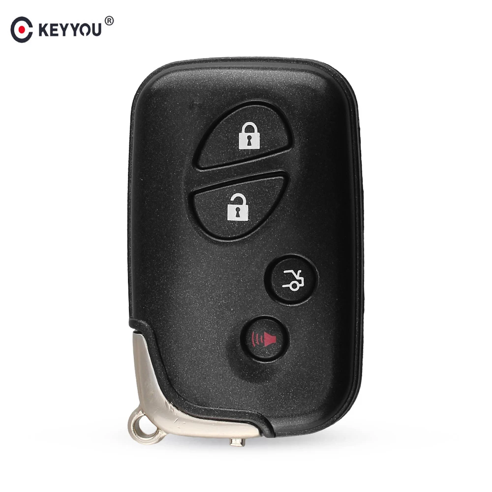 KEYYOU Replacement Shell 4 Buttons Smart Remote Key Fob Case For Lexus GS430 ES350 GS350 LX570 IS350 RX350 IS250 + Blank Key
