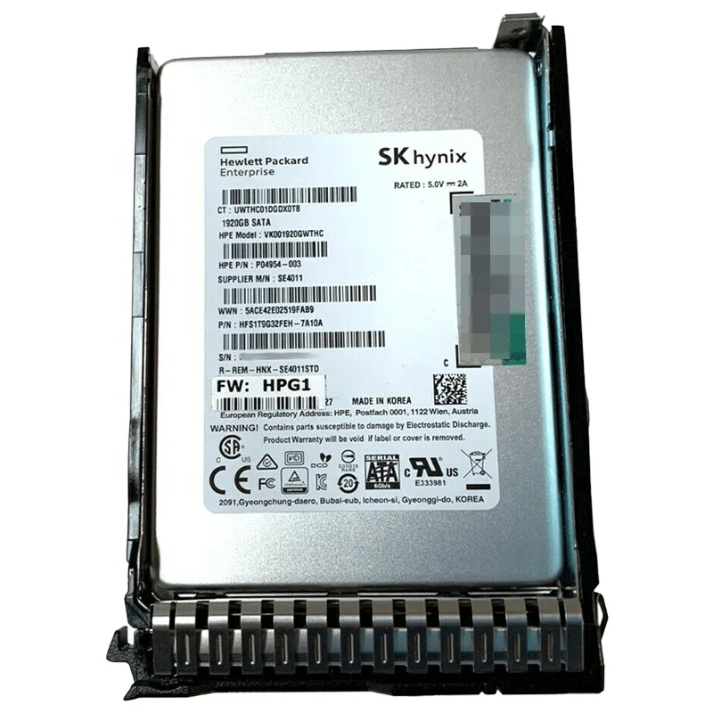 Оригинал 1 92 ТБ SATA 6G RI SFF SC DS корпоративный класс сервер SSD ProLiant Gen8/9/10