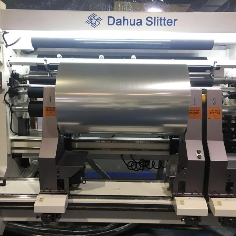 
Dahua slitter 1.0 version PET/VMPET silicone coating/PVC/ PE plastic packing film BOPP slitter machine 