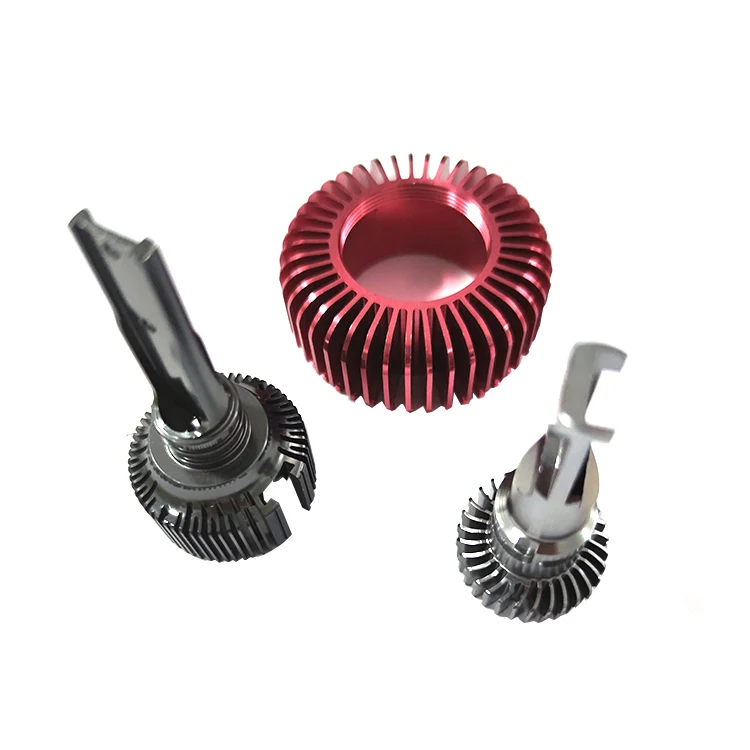 
High precision CNC machining Car lights heat sink with cnc Lathe processing 