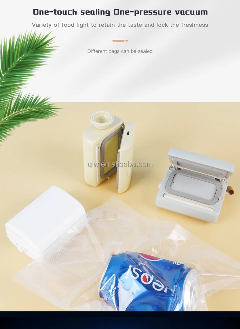 kitchen accessories 2024 Hand Impulse Sealer Craft Food Sealing Pump Mylar Mini Bag Sealer with Cutter 2 in 1 Heat Vacuum Seal