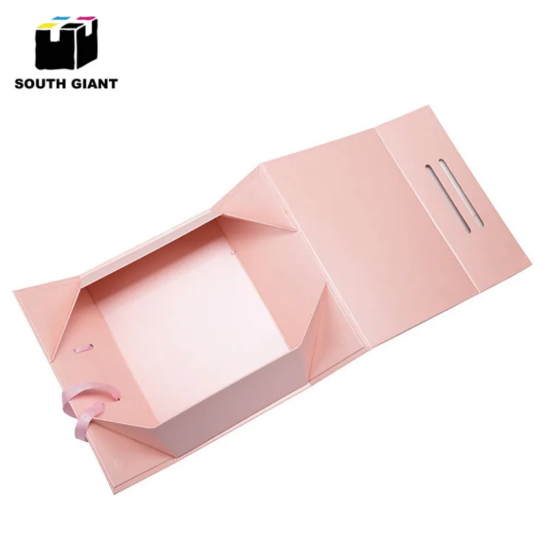 
Custom Logo High End Luxury Black Jewelry Cardboard Flat Folding Gift Packaging Boxes 