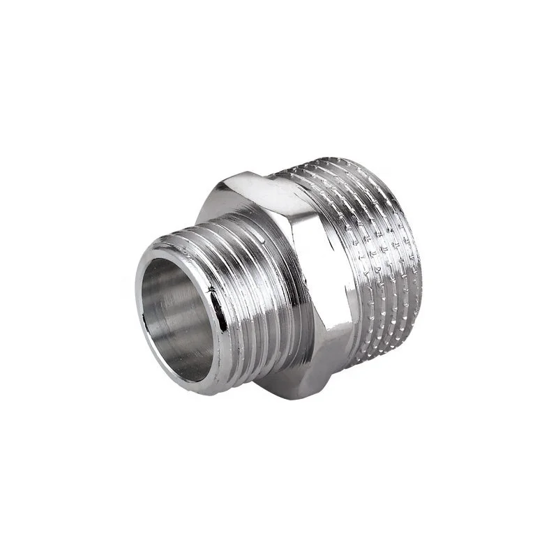 High quality chrome plated brass hexagonal union nut