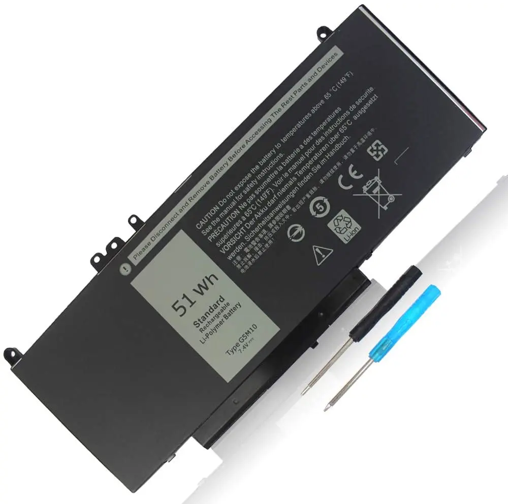Rechargeable Laptop Battery G5M10 for Dell Latitude E5450 E5470 E5550 E5570 0WYJC2 8V5GX li-Polymer battery pack G5M10