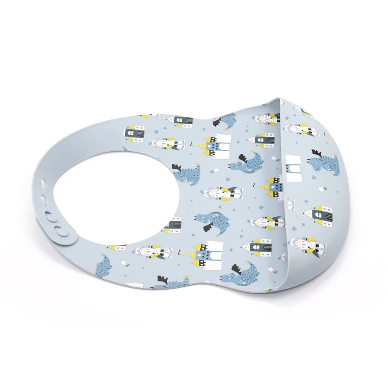 Silicone Pocket Baby Toddler Bibs Waterproof Washable Bibs BPA Free Cute Silicone Baby Bibs for Babies