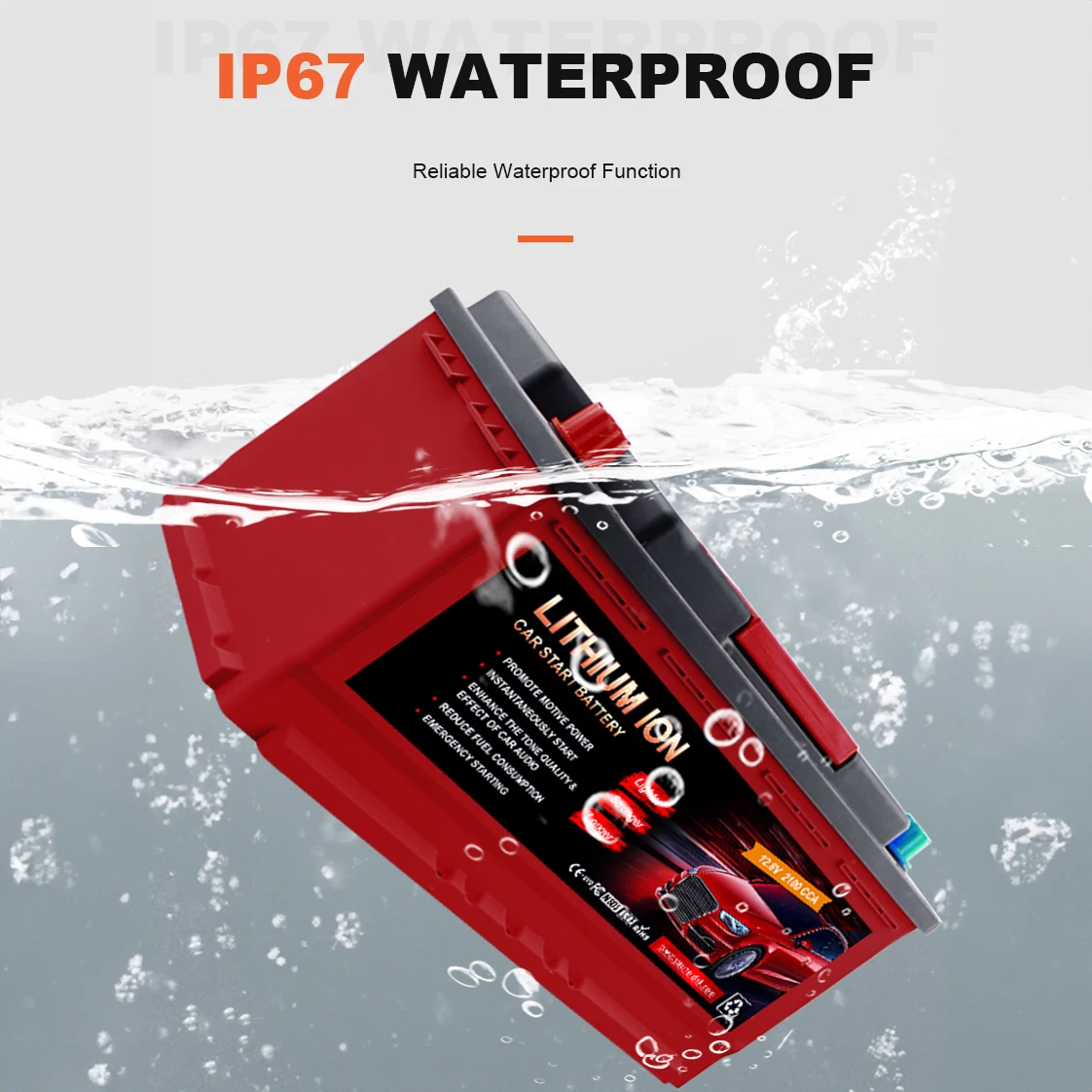 powerful cranking ampere and high-quality 12.8V 80Ah lithium battery Cost effective price