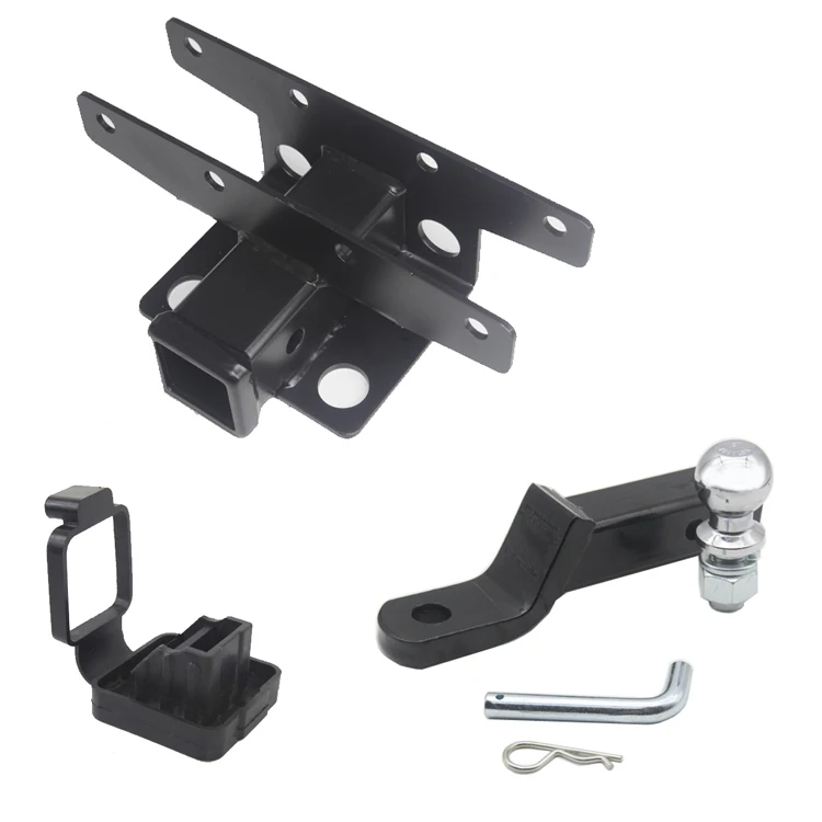 Steel Hitch For Jeep Wrangler JK 2007-2017  Heavy Duty Auto Tow Bars Trailer 2-Inch Receiver & Trailer Hitch Ball Mount