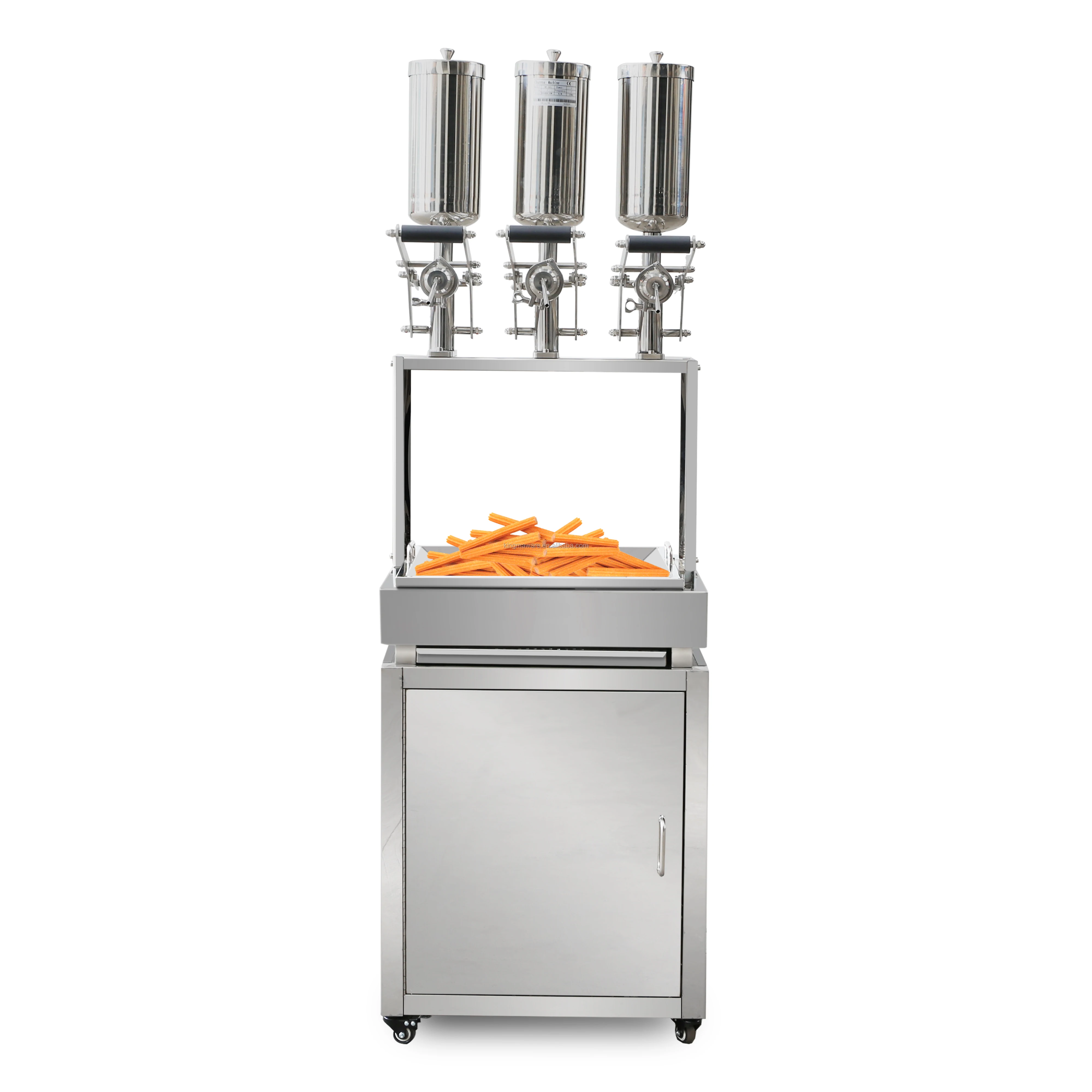 High quality churros machine with table churros filler with cabinet 5L spanish churro machine
