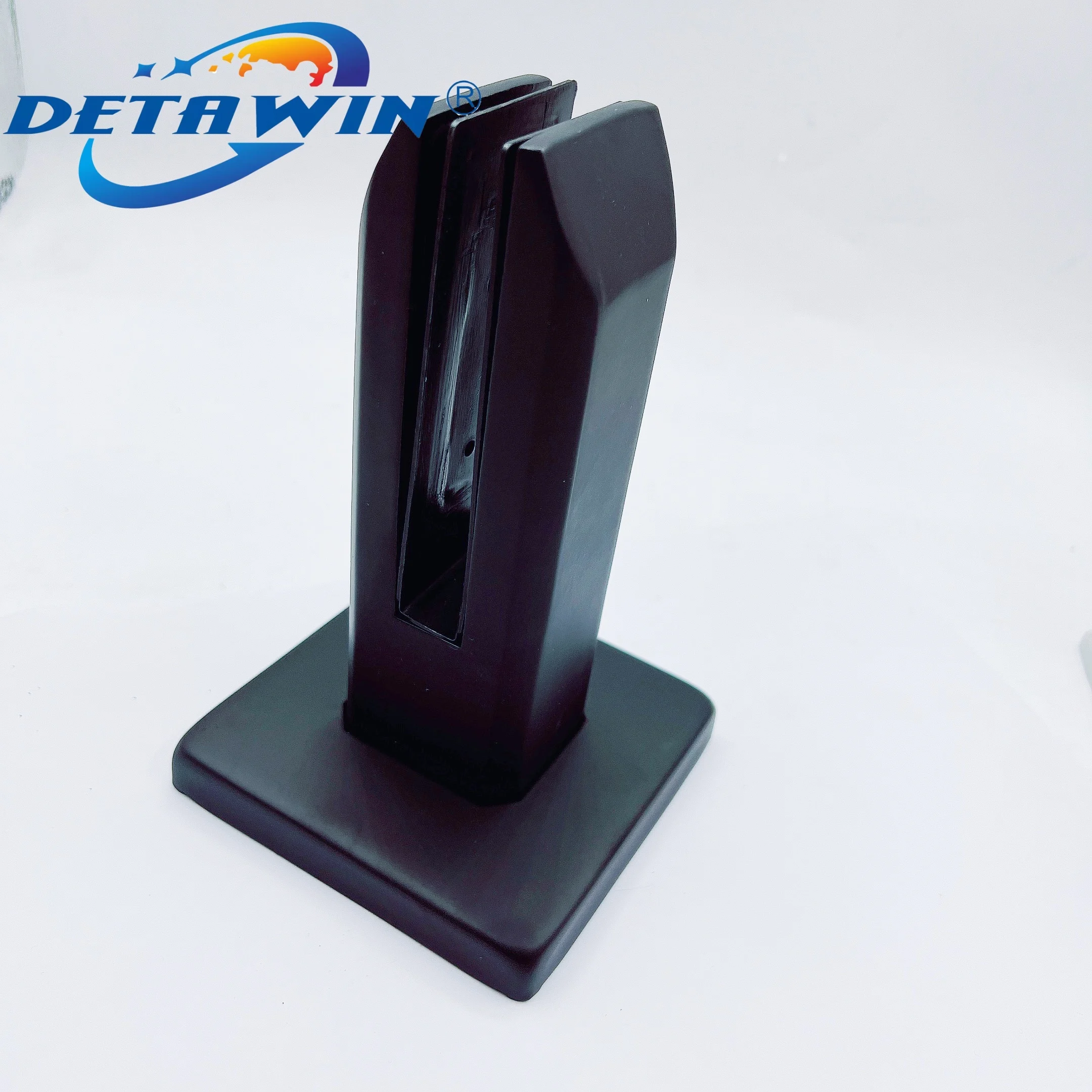 Matte Black Square Glass Spigot 304 Stainless Steel For Swimming Pool Railing Accessories