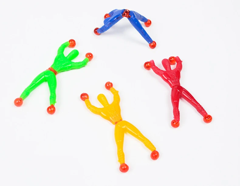 2021 Hot Sale Window Crawler Men Mini Sticky Multicolored Sticky Action Figure Rolling  Climb-man Sticky Toys