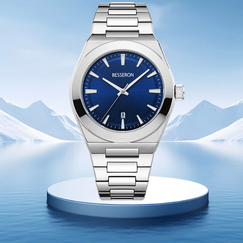 Luxury Mens Wristwatch Quartz Japan Movt 5 ATM Waterproof Watch Business Customization Logo Watches