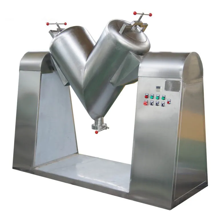 Exquisite stainless steel lab fine medicinal powder salt blender v type mixer