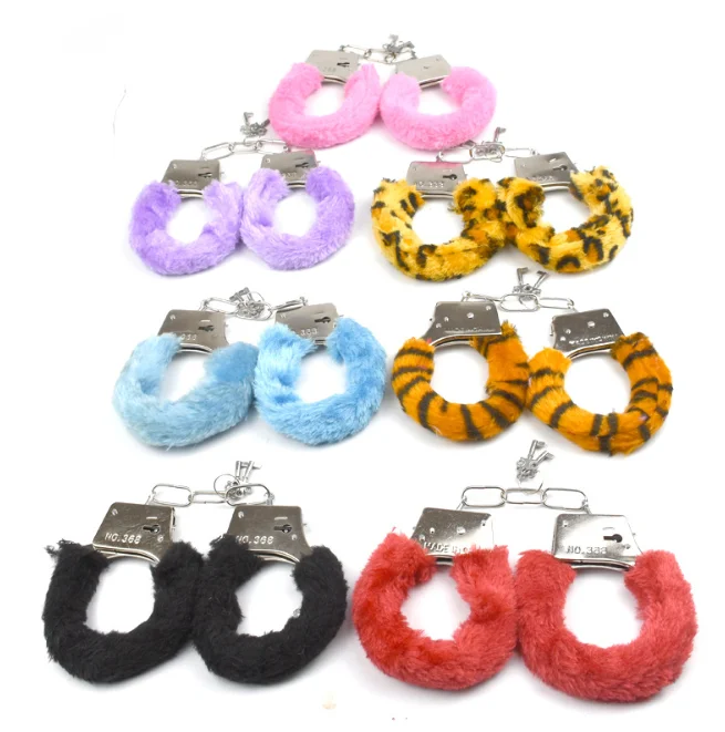 bdsm bondage fetish sexy game bondage exotic accessories metal furry fluffy plush handcuff ankle cuff restraints