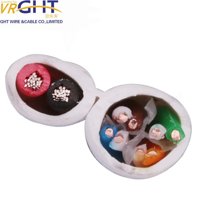 High speed CCA 23awg 2 pair Cat6 utp LAN cable with 2C copper power cable wire