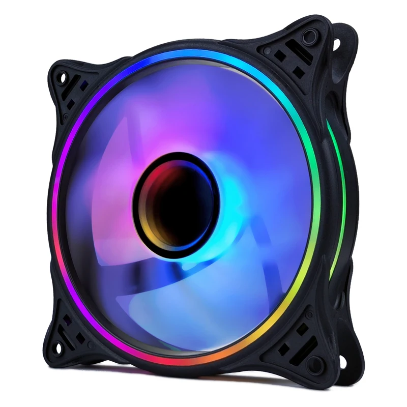 RGB Fan Factory OEM 120mm Pc Case ATX Fans & cooling Colorful Computer 12V Gaming Air ARGB Fan CPU Cooler Quiet multi-mode