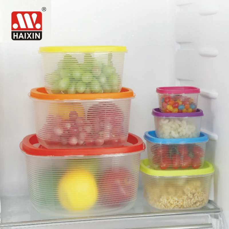 Kitchen items organising containers bulk large airtight grain crisper box hermetic plastic clear food storage containers set