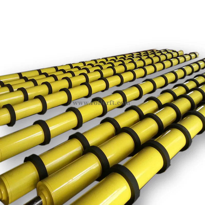 Vulcanized EPDM rubber coated roller for vacuum belt silicone roller conveyor rubber roller