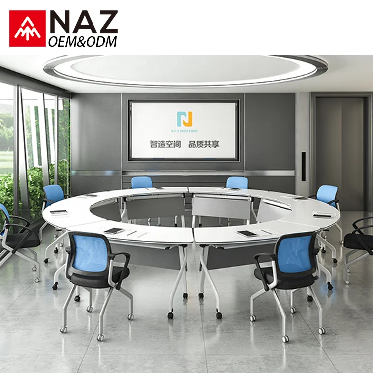 
Training Room Table Office Furniture And School Desk Movable With Brake Castors 