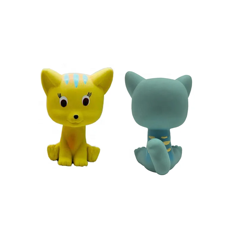 Cat Baby Teether Soft Toy Comforter Newborn Gift Boy Girl natural latex hevea baby teether toy