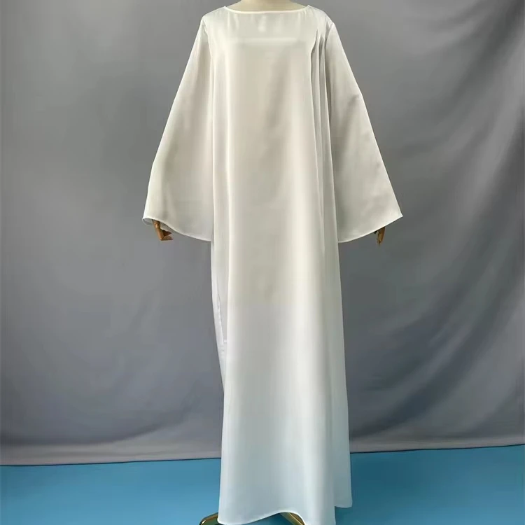 A08 Wholesale New Designs Dubai Tutkish Afghan Jibab Arab Kaftan Long Dress Modes Simple Abaya Women Muslim Islamic Clothing