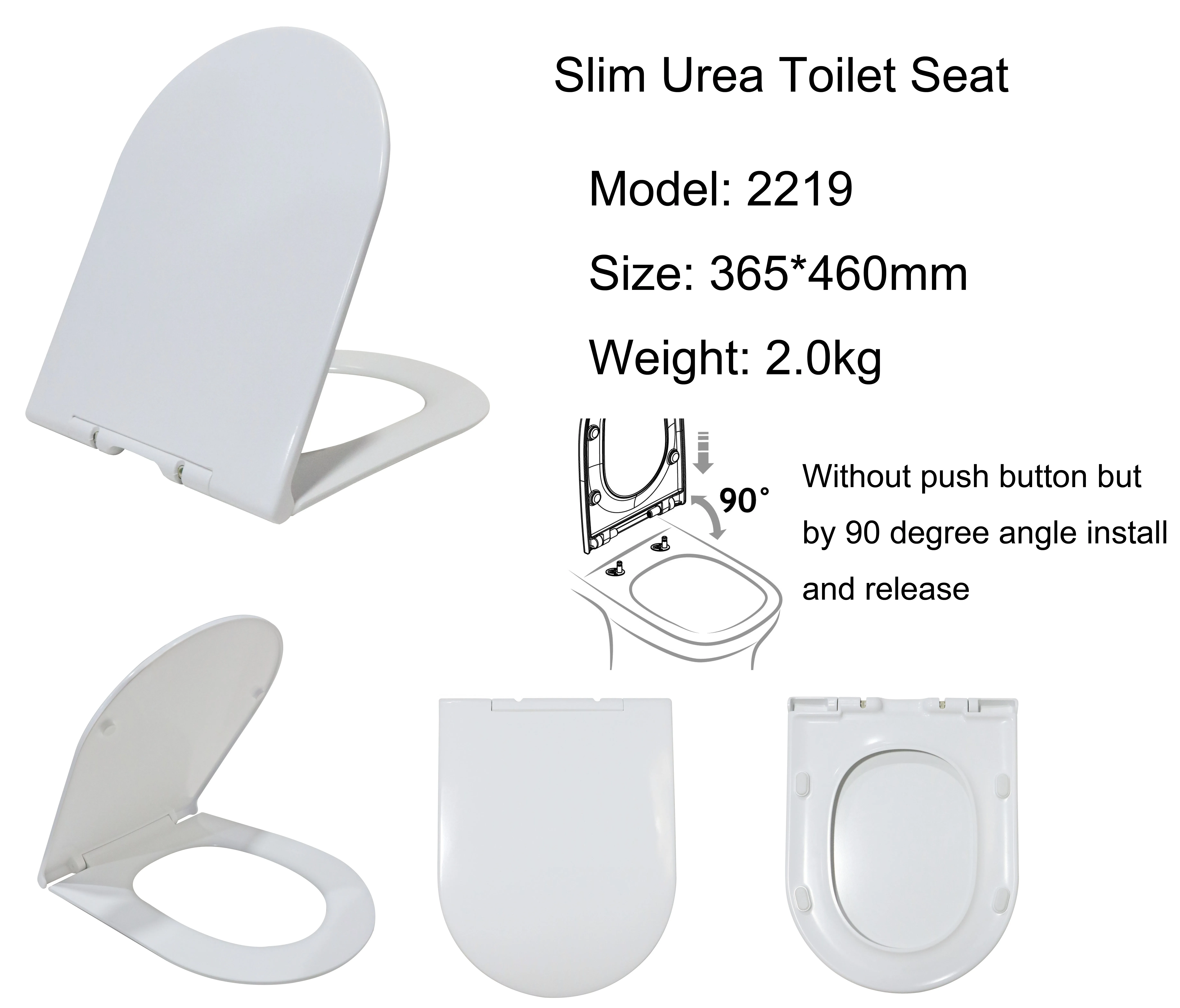 UF or Urea toilet seat lid cover