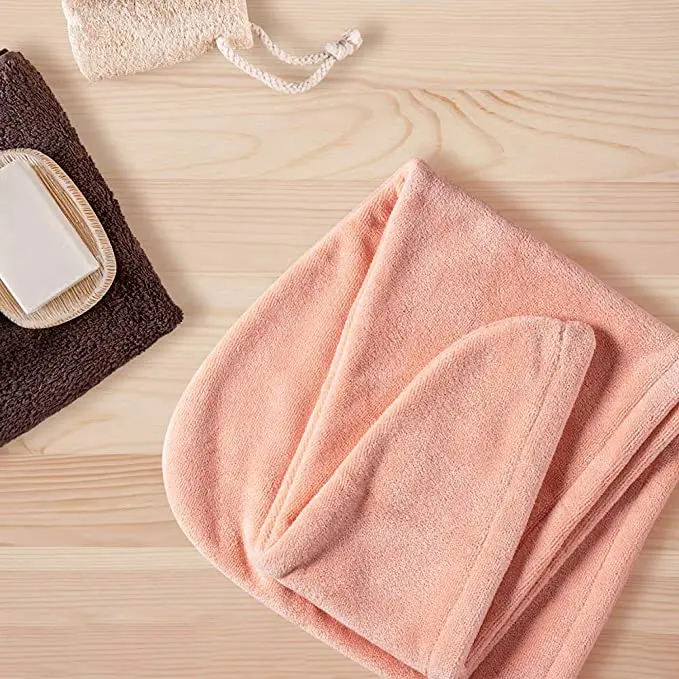 Quick Dry Hair Turban Wholesale Custom Microfiber Hair Drying Towel Wrap