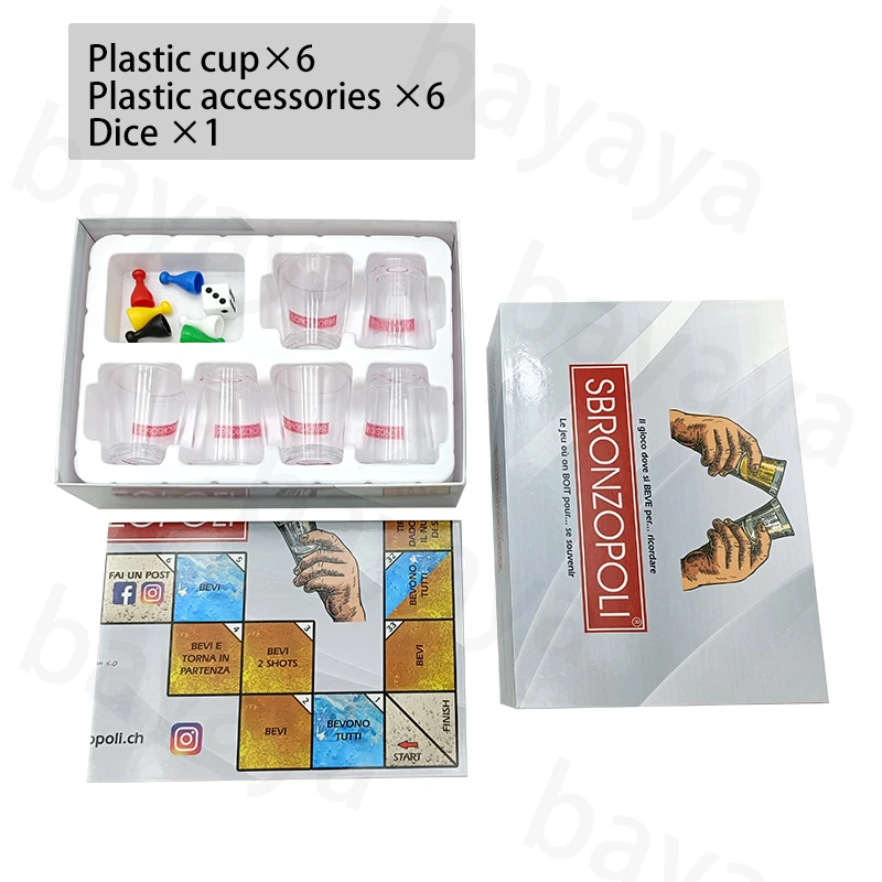 Custom Printing Unrivaled Social Gatherings Adult Party Experience Entertainment Plastic Board Game Designed For Drinking Fun