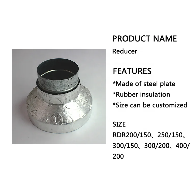 HVAC Ventilation Air Conditioning Round Duct Reducer
