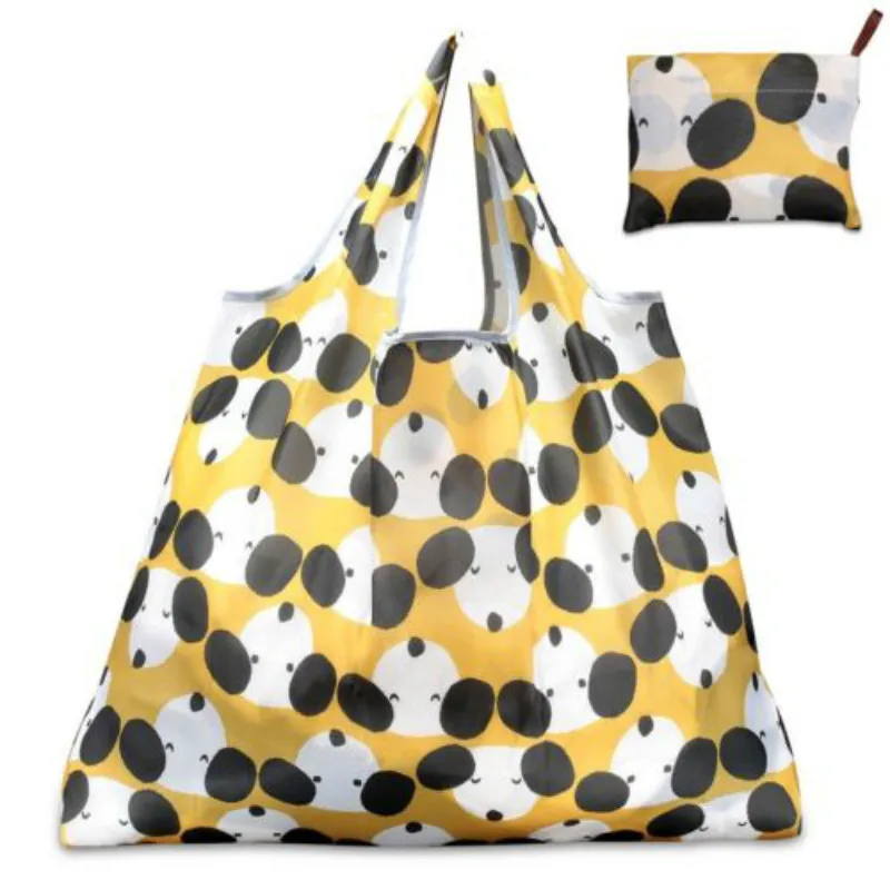Cute Lady Foldable Recycle Bag Eco Reusable Shopping Bag