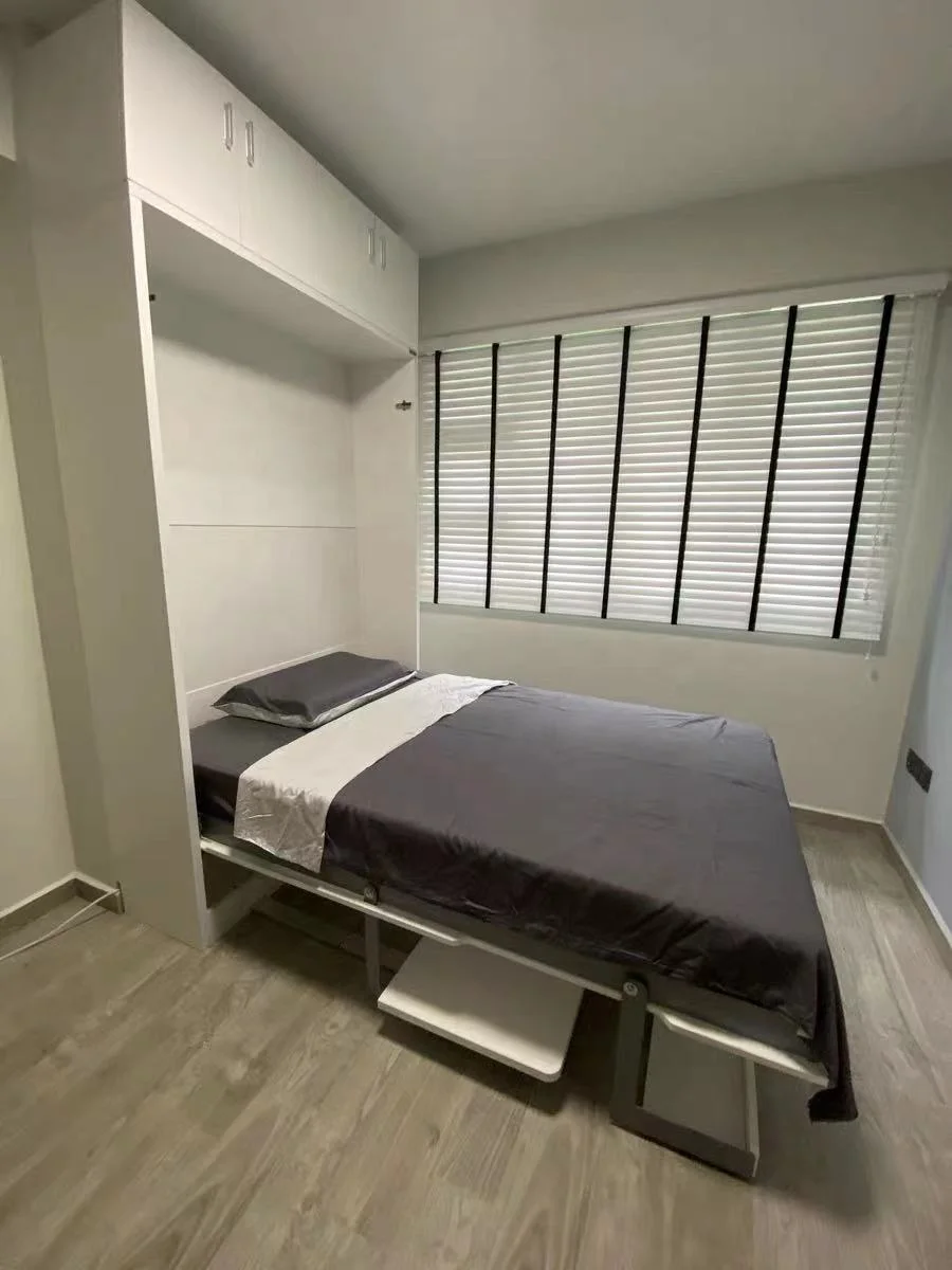 Murphy bed wall entry concealed design multi functional  high quality adjustable manual mattress folding sofa bunk bed