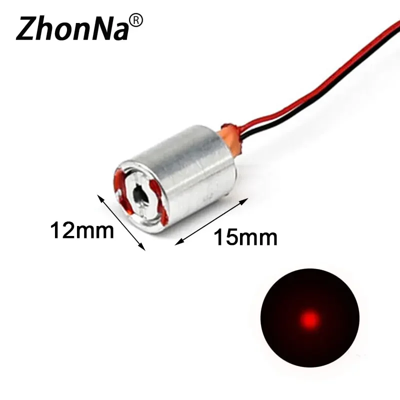 635nm 100mW Red Single Point Laser Module Lawn Lights Stage Lights Laser Installation Accessories Dot Laser Light 2.1-2.2V