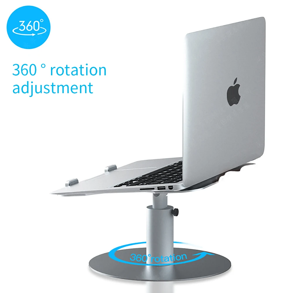 
17inch 360 degree rotating height Portable aluminum flexible adjustable laptop notebook stand 