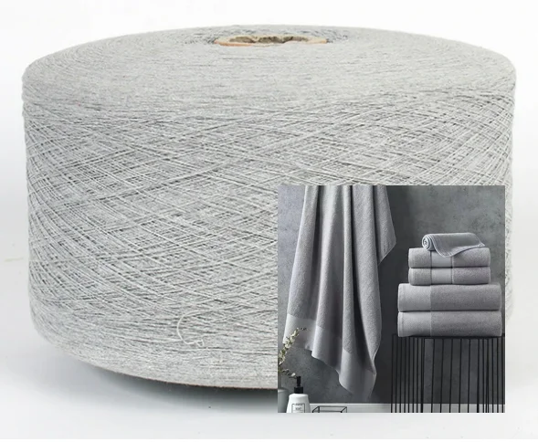 20s/1 recycle regenerated cotton polyester 70/30 open end towel yarn ne from the china manufacture at good price