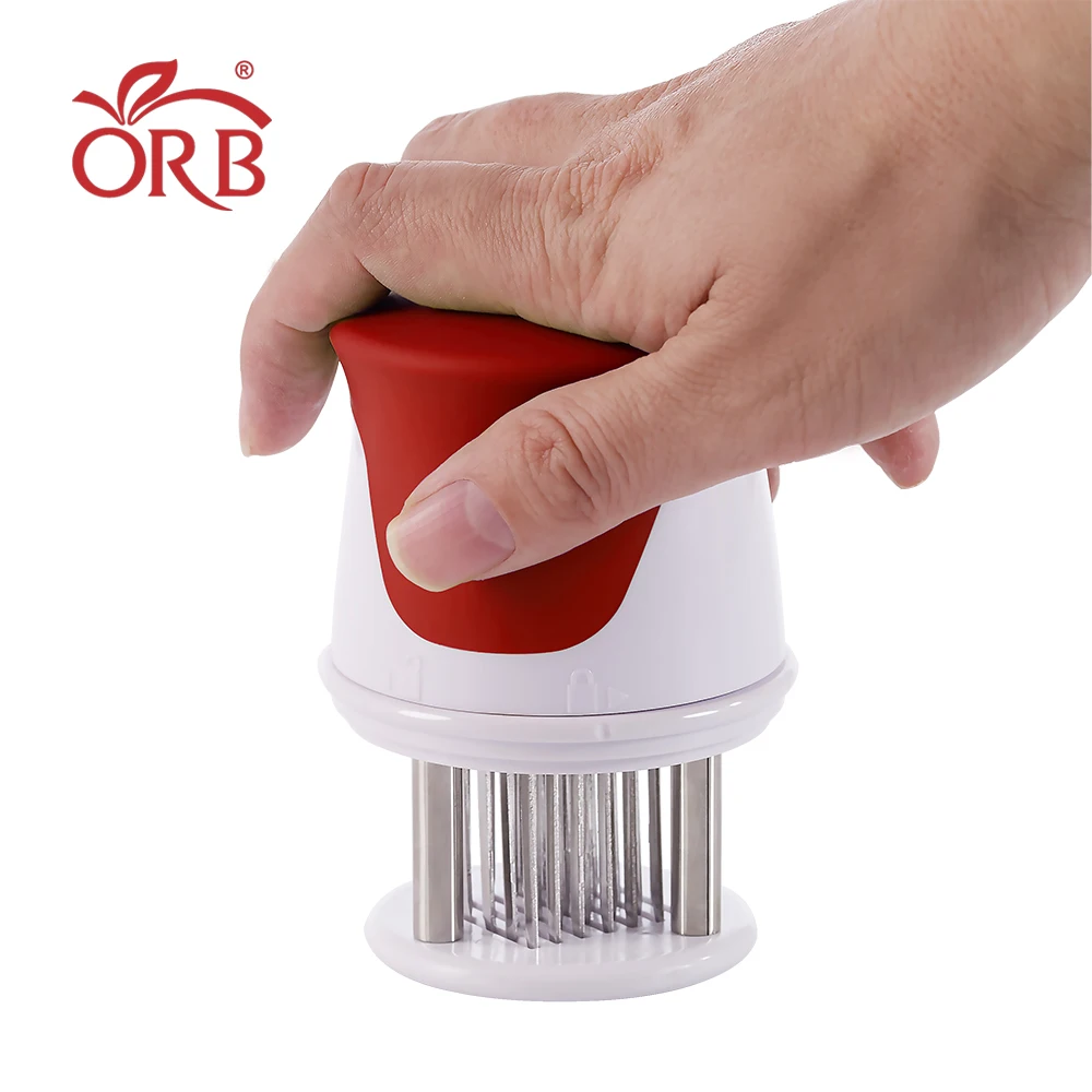 Small hand stainless steel blades plastic meat steak tenderizer tool