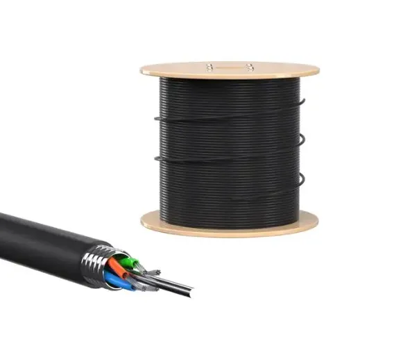 Manufacture Self Supporting Cable 24 48 Core G652D G657A Single Mode GYTA Stranded Loose Tube Aerial Fiber Optic Cable