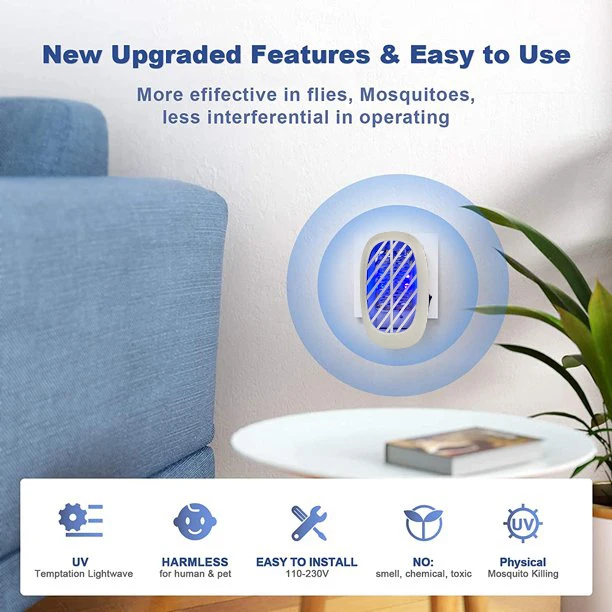 2023 Hot Selling Electric Plug-in Lamp Pest Control Mosquito Insect Fly Killer Trap Lamp