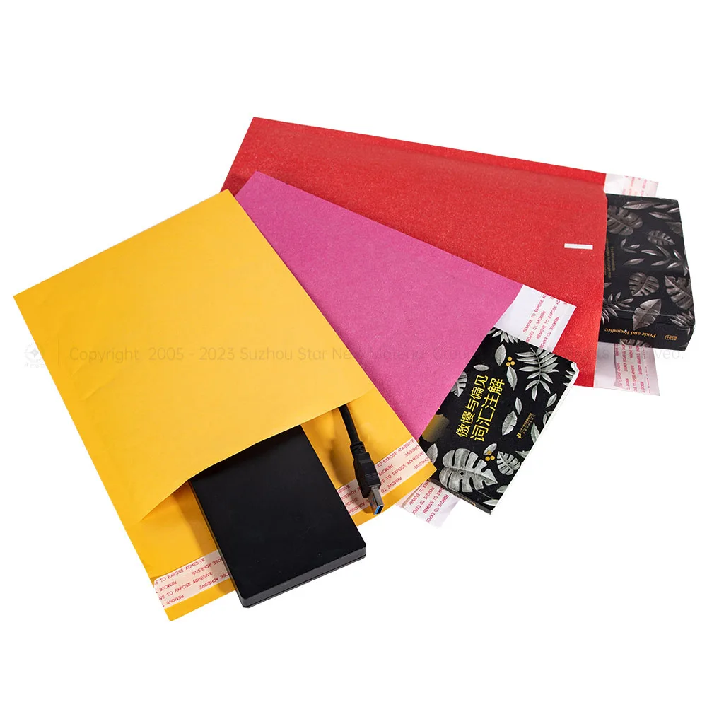 Kraft Bubble Padded Clothes Envelope Mailers Biodegradable Self-adhesive Bubble Mailer Bag