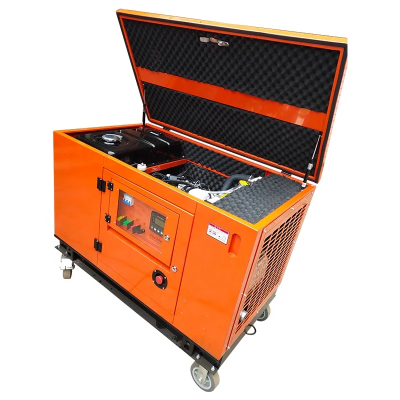 10KVA Мобильный блок питания 10KW генератор переменного тока 10kva Slient дизельный цена