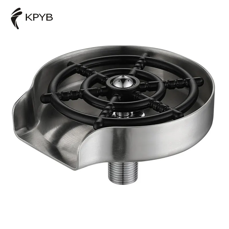 SUS304 stainless steel Faucet bottle cup washer chrome plated bottle washer stainless steel glass washer for bar kitchen sink