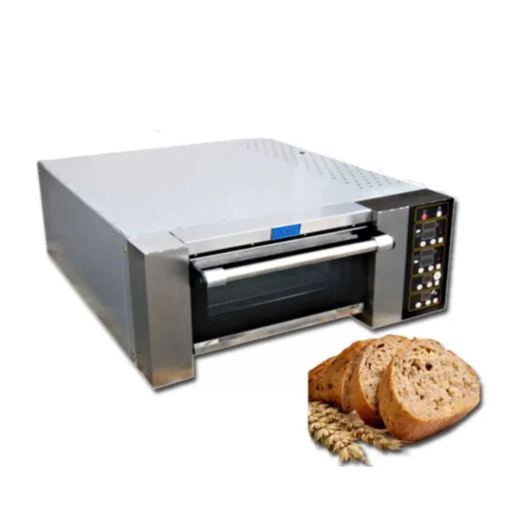 SINMAG Commercial Restaurant Kitchen Bakery Equipment Electric Gas Single 1 Deck 1 Tray Baking Deck Oven For Bread Pizza