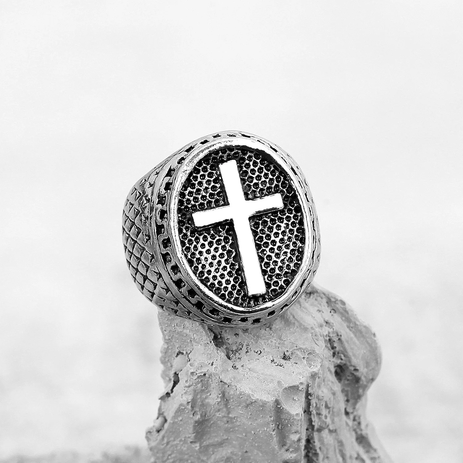 SC 2024 Hot Selling Vintage Punk Wolf Head Spider Eagle Lion Cross Spirit Snake Ring Adjustable Animal  Finger Rings Men